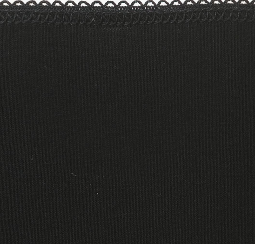 dames slips hoog katoen/stretch - 3 stuks zwart - 1000006536 - HEMA