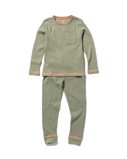 Kinderpyjama Wafel Lichtgroen (lichtgroen)