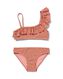 kinder bikini asymmetrisch roze 122/128 - 22264344 - HEMA