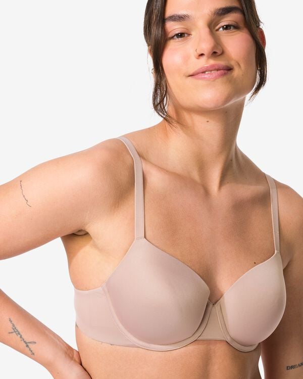 voorgevormde bh met beugel beige beige - 1000014813 - HEMA