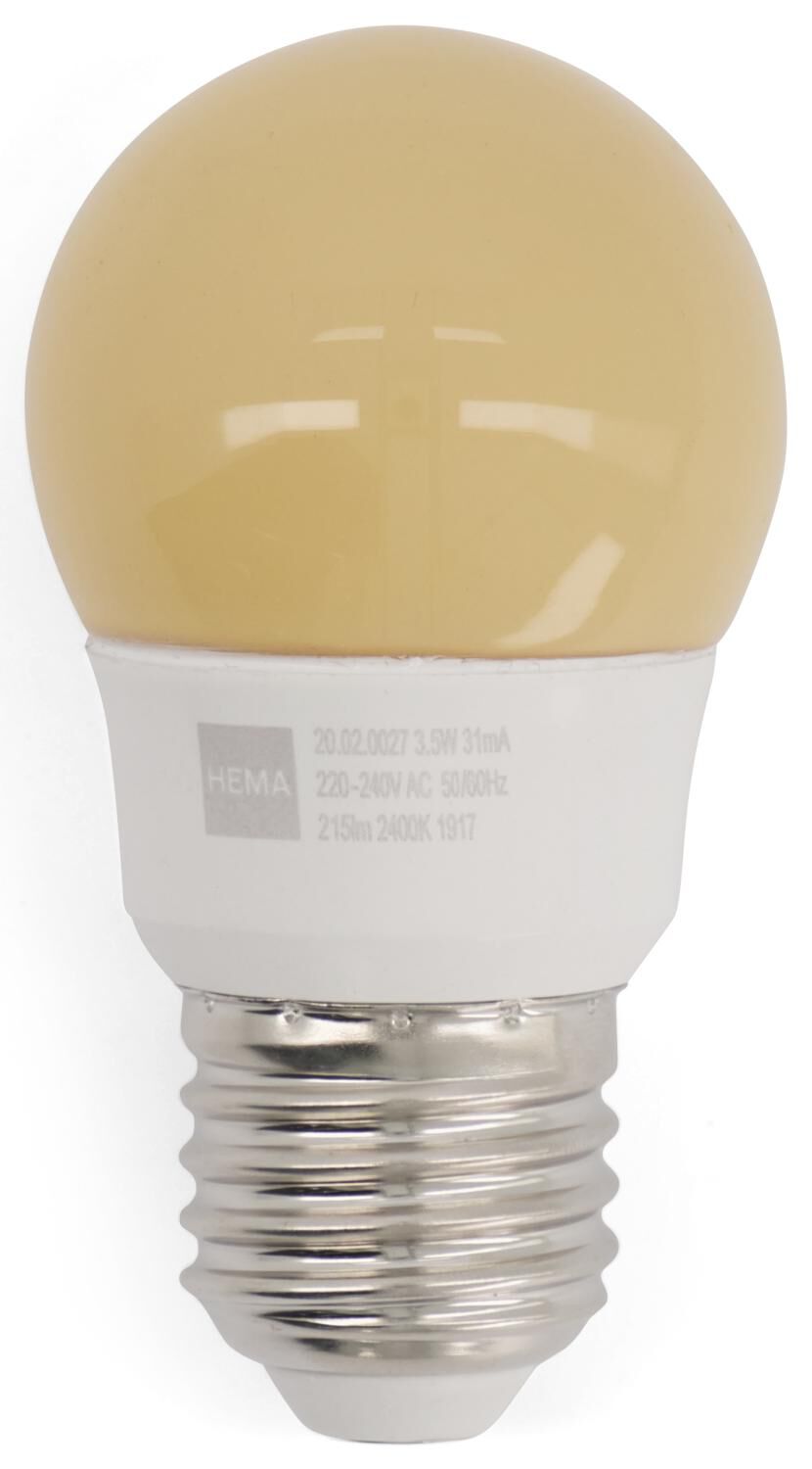Blauwdruk Aannames, aannames. Raad eens Higgins HEMA LED Lamp 22W - 215 Lm - Kogel - Flame (wit) van HEMA - Makeover.nl