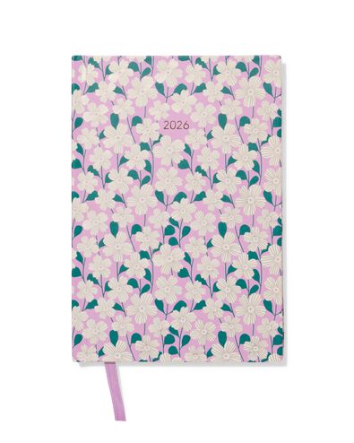 agenda 2026 A5 bloemen lila - 14500600 - HEMA