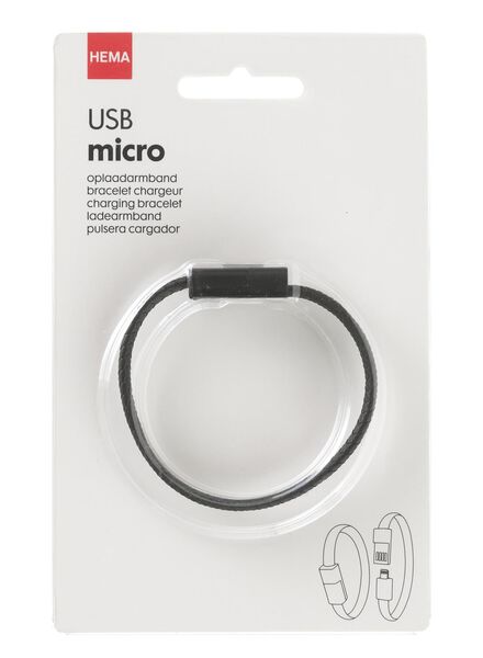 USB oplaadarmband USB-micro - 39610065 - HEMA