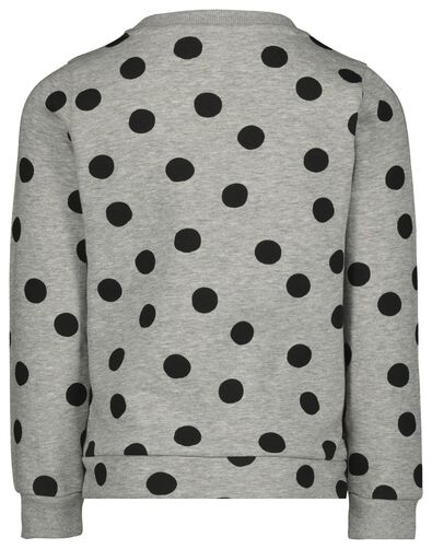 kindersweater shine grijsmelange - 1000021601 - HEMA