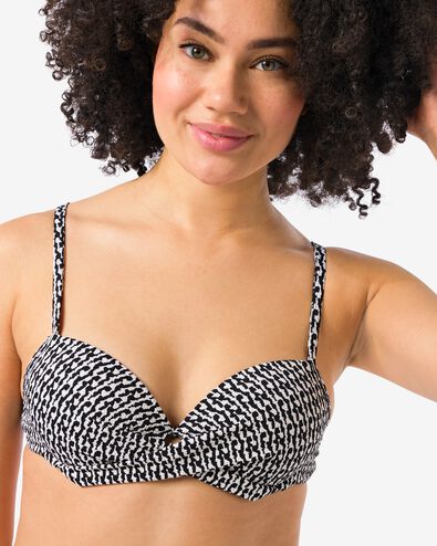 damesbikinitop beugel cup A-E zwart/wit zwart/wit - 22352250BLACKWHITE - HEMA damesbikinitop beugel cup A-E zwart/wit zwart/wit - 22352250BLACKWHITE - HEMA