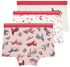 kinderboxers katoen/stretch - 3 stuks roze - 1000026540 - HEMA