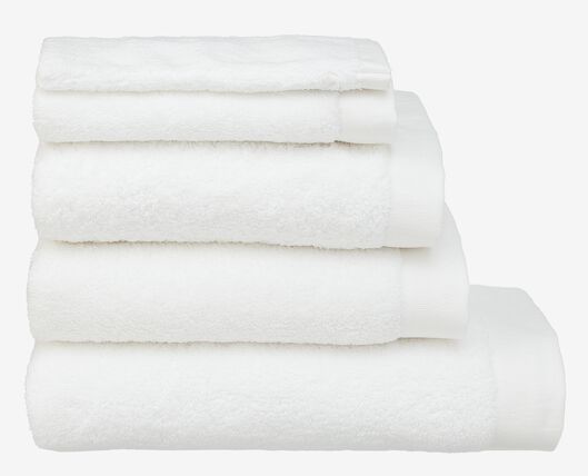 handdoek - 50 x 100 - hotel extra zacht - wit wit handdoek 50 x 100 - 5240070 - HEMA