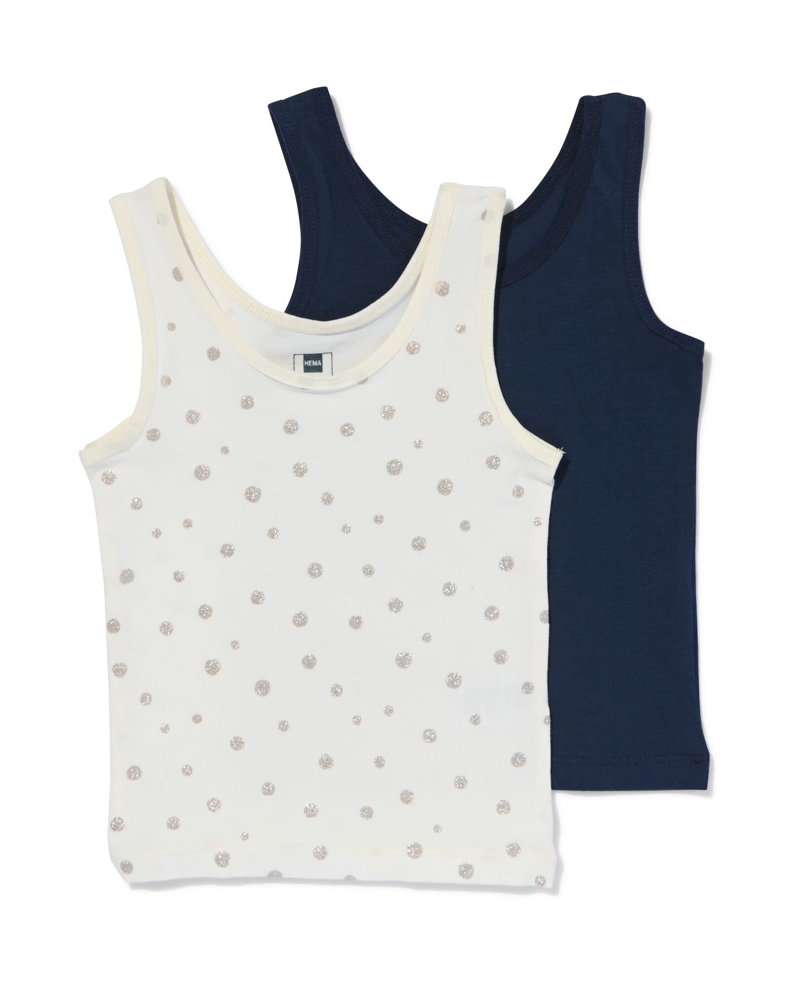 kinder hemden katoen/stretch - 2 stuks gebroken wit gebroken wit - 1000028418 - HEMA