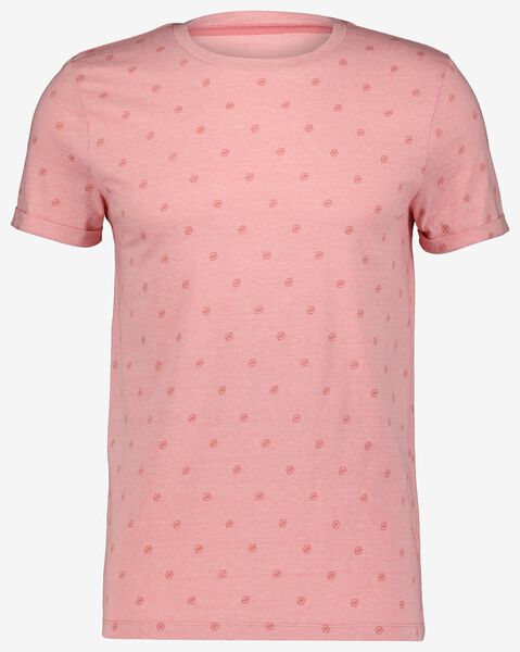 heren t-shirt roze - 1000027028 - HEMA