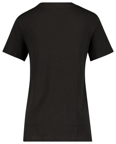 dames t-shirt met bamboe zwart L - 36321383 - HEMA