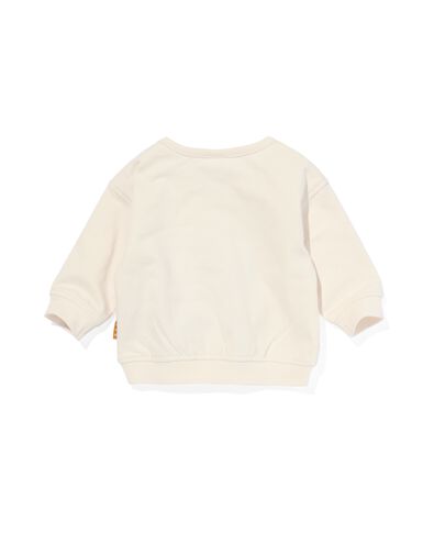 newborn sweater met kersen gebroken wit 68 - 33478814 - HEMA