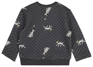 baby sweater hond donkergrijs - 1000021551 - HEMA