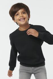 kinder sweater popcorn zwart zwart - 1000029113 - HEMA