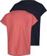 2-pak kinder t-shirts roze roze - 1000019092 - HEMA