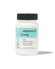 vitamine D3 10 mcg - 180 stuks - 11402161 - HEMA