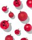 kerstballen gerecycled plastic rood- 44 stuks - 25100882 - HEMA