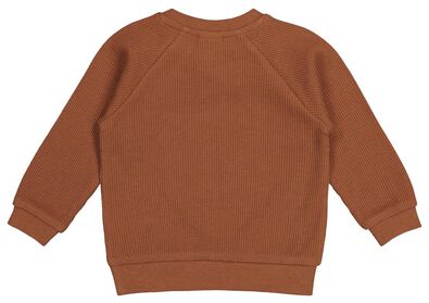 babysweater wafel bruin - 1000022313 - HEMA