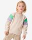kindersweater met kleurblokken beige 122/128 - 30777526 - HEMA