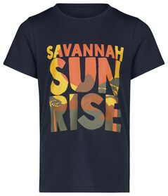 kinder t-shirt sunrise donkerblauw donkerblauw - 1000027593 - HEMA