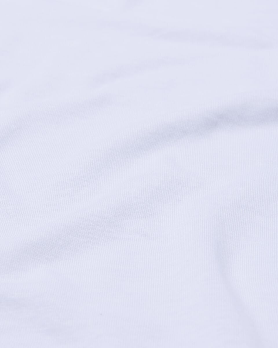 hoeslaken - jersey katoen - 80 x 200 cm - wit wit 80 x 200 - 5140087 - HEMA