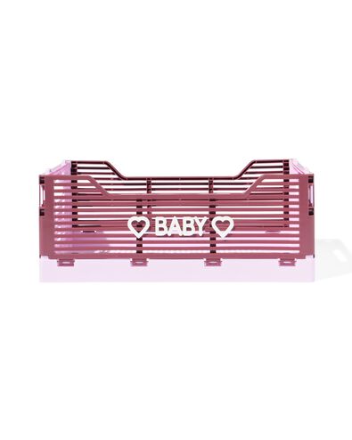 klapkrat letterbord recycled S bordeaux rood bordeauxrood S  20 x 30 x 11,5 - 39810411 - HEMA