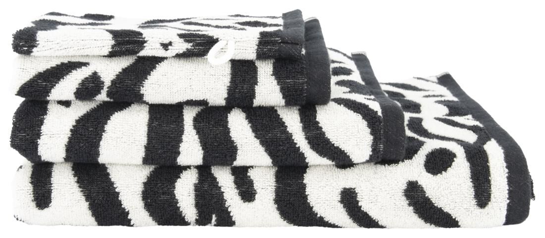 Makkelijk te begrijpen residentie Appartement handdoek - zware kwaliteit wit/zwart - HEMA