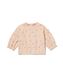 baby sweater rib bloemen zand zand - 1000032042 - HEMA