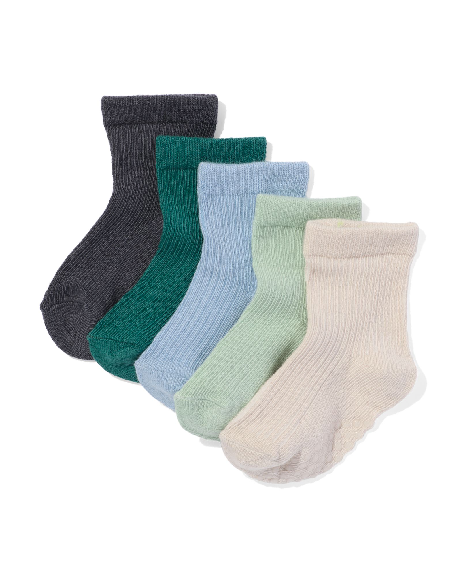babysokjes - 5 paar  blauw blauw - 4790100BLUE - HEMA