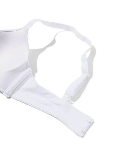 voorgevormde bh zonder beugel recycled/micro wit wit - 1000014814 - HEMA