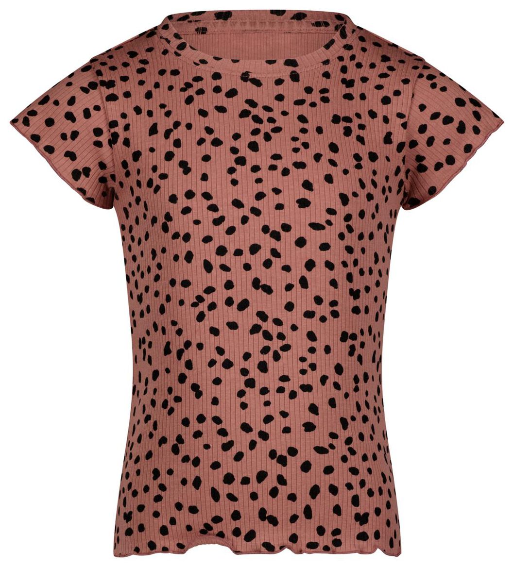 kinder t-shirt rib roze - 1000027651 - HEMA