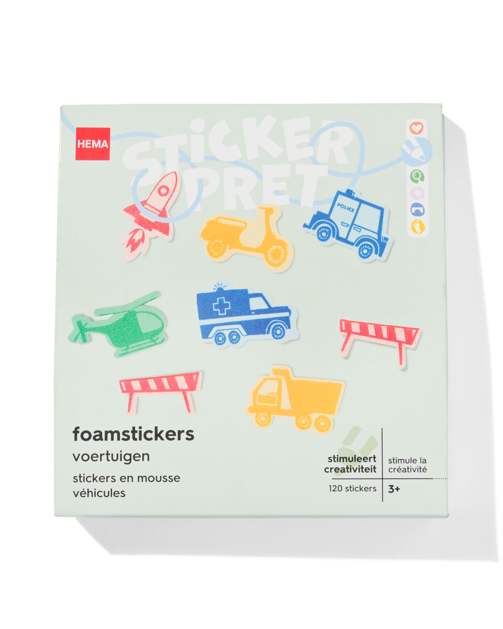 foam stickers voertuigen - 15970048 - HEMA