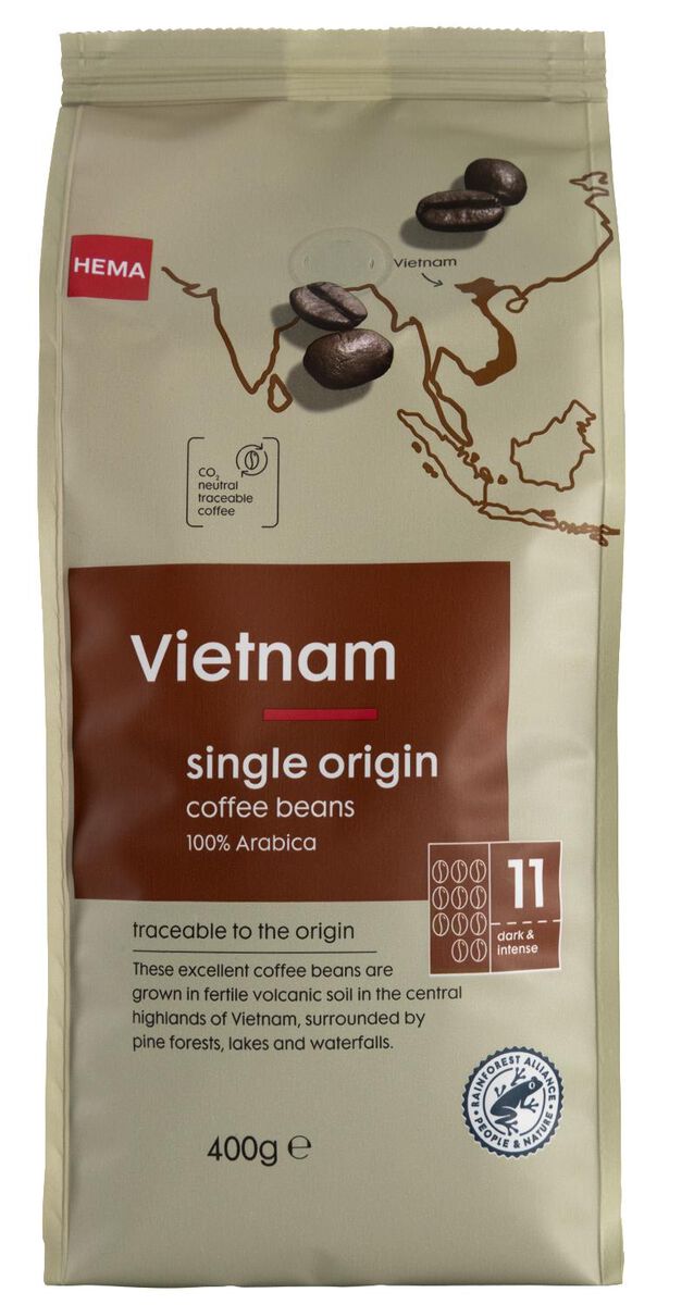 koffiebonen Vietnam 400gram - 17170010 - HEMA