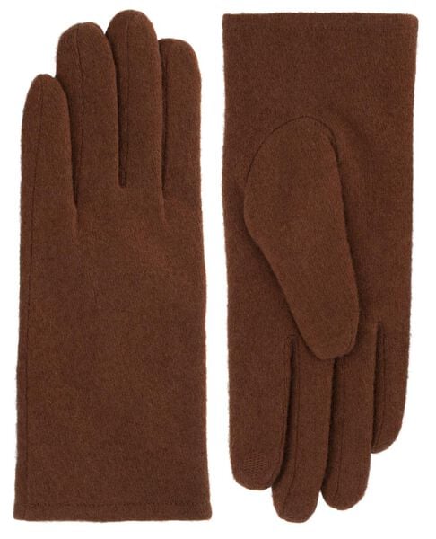 dames handschoenen met wol bruin S - 16460361 - HEMA