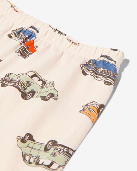 kinder pyjama autos met poppennachtshirt beige - 1000030176 - HEMA