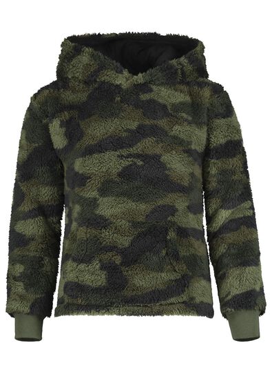 kinder capuchonsweater groen - 1000016684 - HEMA
