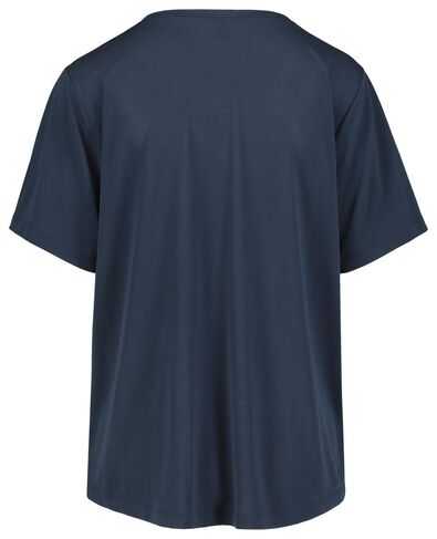 dames t-shirt donkerblauw L - 36291128 - HEMA