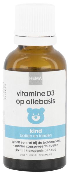 vitamine D3 druppels - 25 ml - 11401565 - HEMA