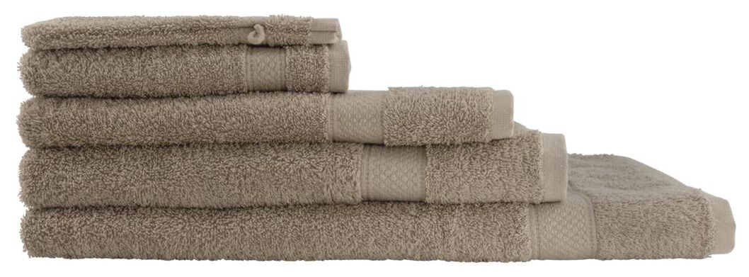 handdoeken - zware kwaliteit taupe taupe - 1000029030 - HEMA