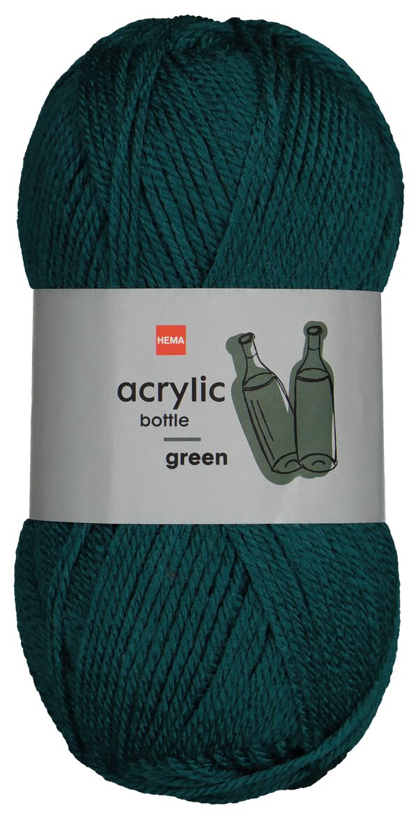 garen acryl 100gram groen medium 100 g donkergroen - 1400191 - HEMA