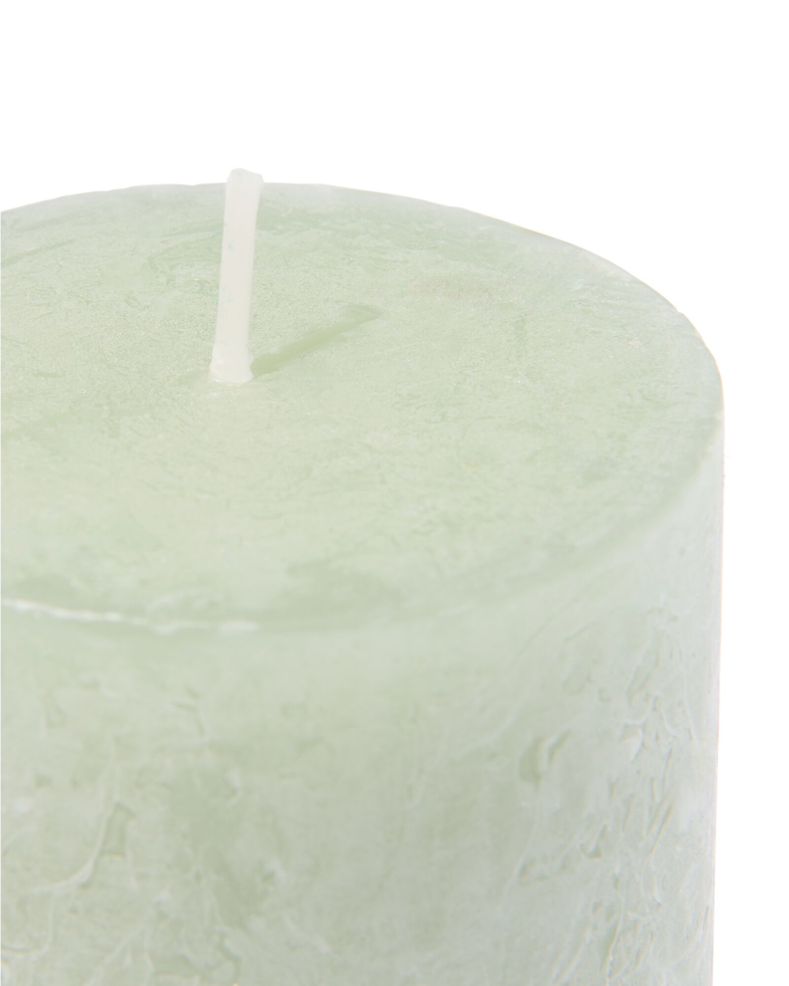 rustieke kaars Ø7x8 lichtgroen lichtgroen 7 x 8 - 13503181 - HEMA