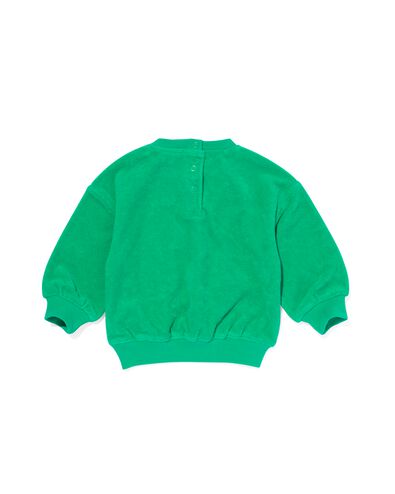 baby sweater gezichtje groen 74 - 33195243 - HEMA