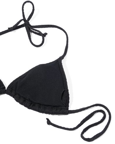 dames triangel bikinitop zwart XL - 22351485 - HEMA