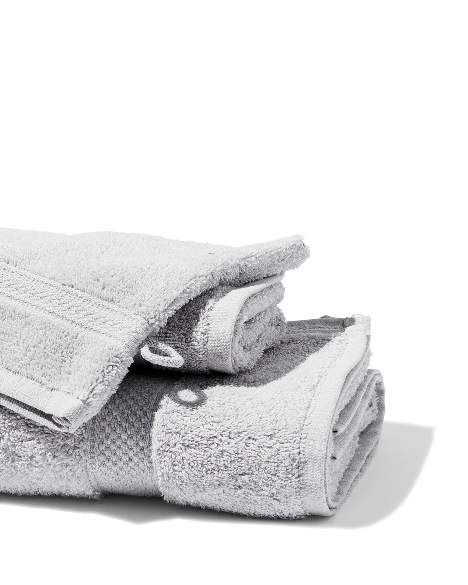 handdoeken - zware kwaliteit lichtgrijs lichtgrijs - 1000015168 - HEMA