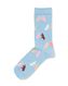 sokken met katoen one love blauw 35/38 - 4141141 - HEMA