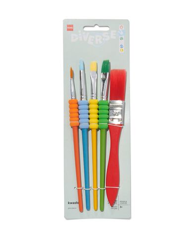 kwasten - 5 stuks - 15990122 - HEMA