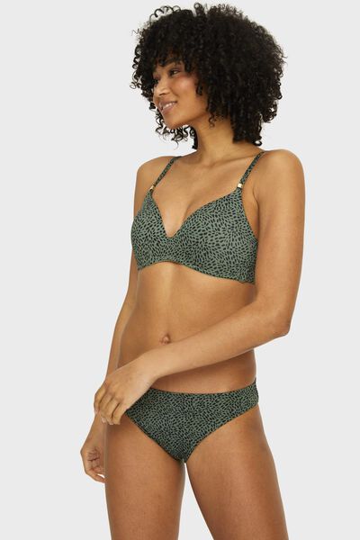 dames bikinitop zonder beugel - animal groen groen - 1000026887 - HEMA