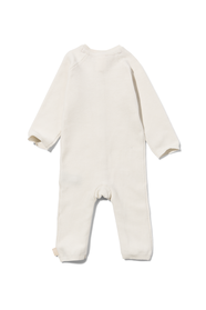 newborn jumpsuit gebreid ajour gebroken wit gebroken wit - 1000030398 - HEMA