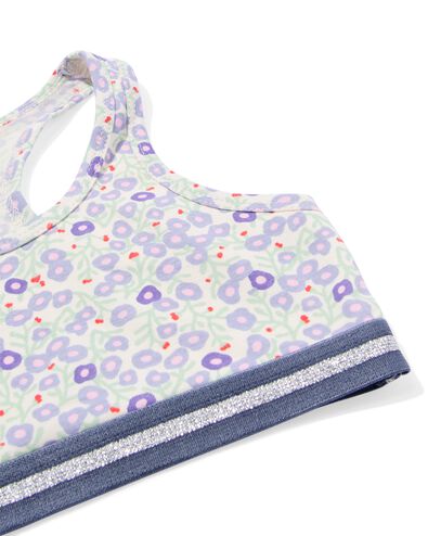 kinder crop top bloem - 2 stuks roze 134/140 - 19380272 - HEMA