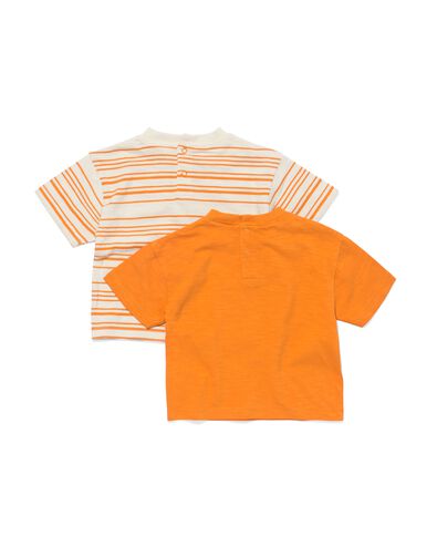 baby t-shirts - 2 stuks bruin 86 - 33102055 - HEMA