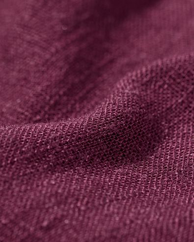 damesbroek Selma met linnen donkerrood - 36200460DARKRED - HEMA